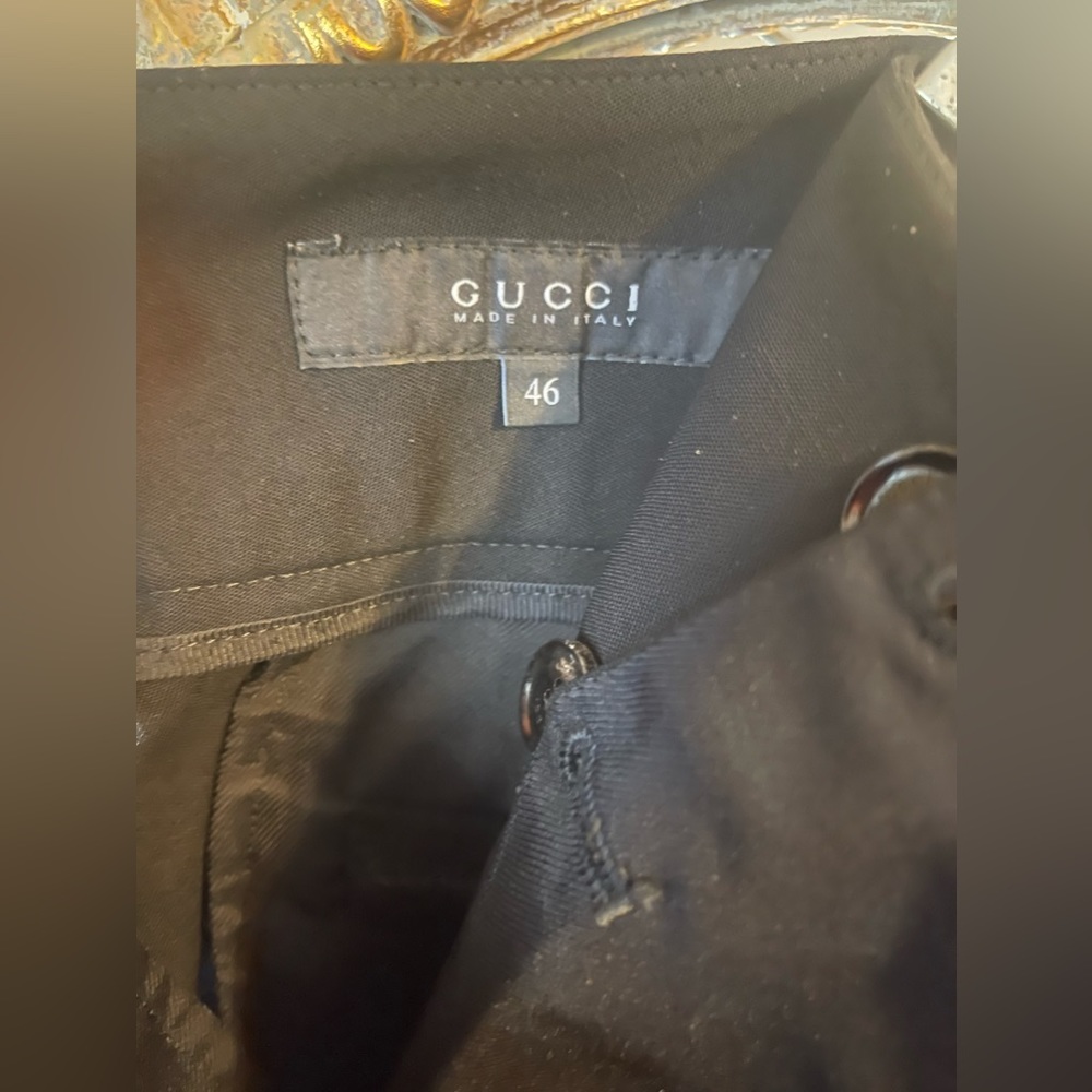 Gucci Women’s Black Tapered slacks.